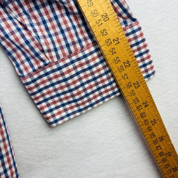 Club Room Shirt Mens XXL Regular Fit Plaid Long Sleeve Logo Collar Button Down - Picture 7 of 7